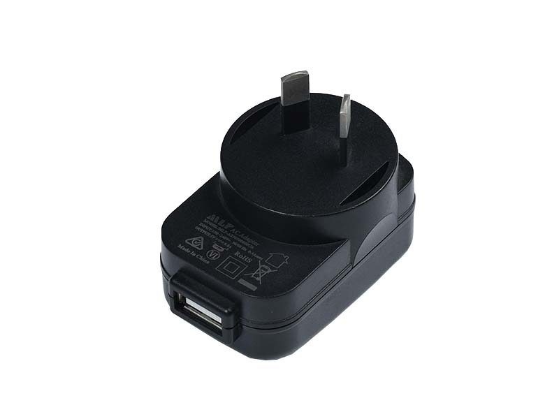 A25 10W USB澳规黑色电源适配器