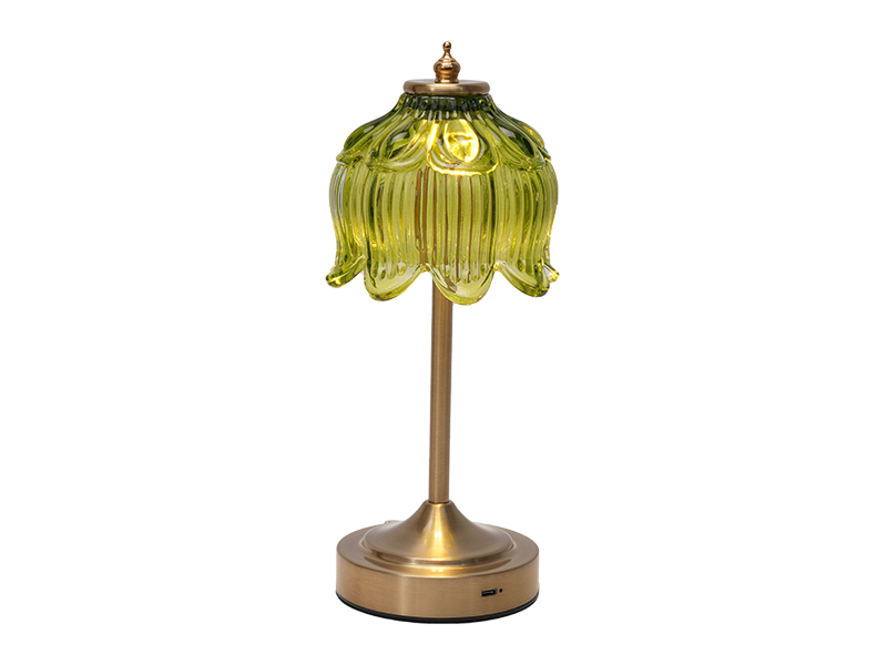 花型玻璃台灯